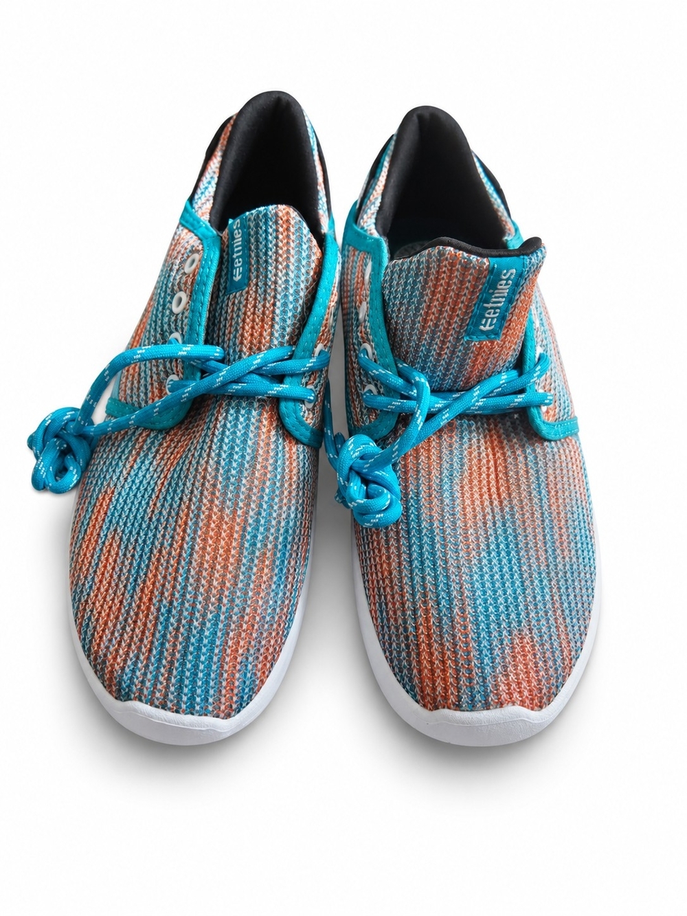 Etnies Women’s Size 10 Teal Orange Knit Sneakers NWOT